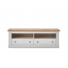 Tv-alus WESTMINSTER valge / tamm, 153x41xH52 cm