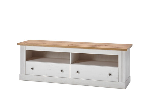 Tv-alus WESTMINSTER valge / tamm, 153x41xH52 cm