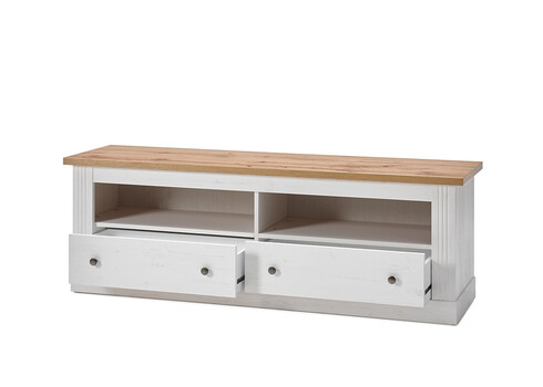 Tv-alus WESTMINSTER valge / tamm, 153x41xH52 cm