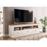 Tv-alus WESTMINSTER valge / tamm, 162x41xH52 cm
