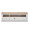 Tv-alus WESTMINSTER valge / tamm, 162x41xH52 cm