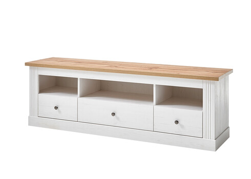 Tv-alus WESTMINSTER valge / tamm, 162x41xH52 cm