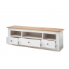 Tv-alus WESTMINSTER valge / tamm, 162x41xH52 cm