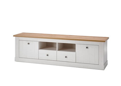 Tv-alus WESTMINSTER valge / tamm, 180x41xH52 cm