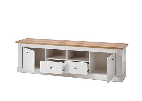 Tv-alus WESTMINSTER valge / tamm, 180x41xH52 cm