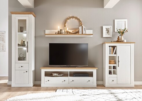 Kapp WESTMINSTER valge / tamm, 80x42xH122 cm