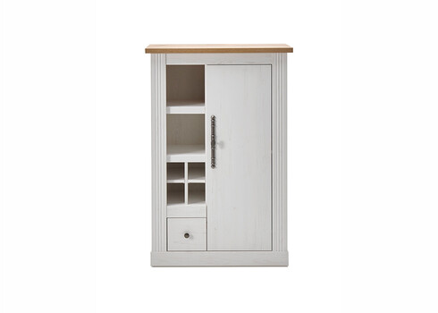 Kapp WESTMINSTER valge / tamm, 80x42xH122 cm