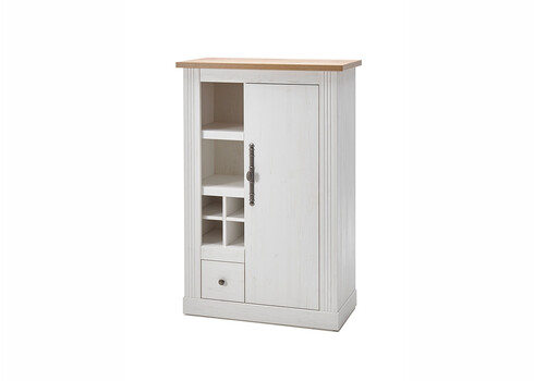 Kapp WESTMINSTER valge / tamm, 80x42xH122 cm