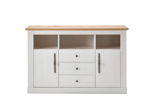 Kummut WESTMINSTER valge / tamm, 150x42xH96 cm