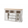 Kummut WESTMINSTER valge / tamm, 150x42xH96 cm