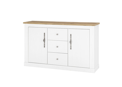 Kummut WESTMINSTER valge / tamm, 150x42xH96 cm