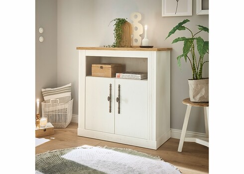 Kummut WESTMINSTER valge / tamm, 92x45xH95 cm