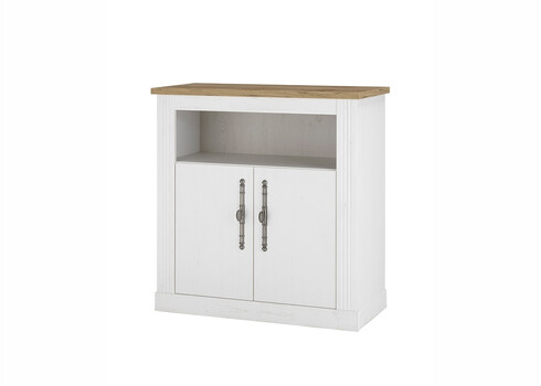 Kummut WESTMINSTER valge / tamm, 92x45xH95 cm