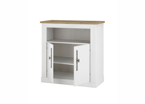 Kummut WESTMINSTER valge / tamm, 92x45xH95 cm