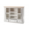 Vitriinkapp WESTMINSTER valge / tamm, 160x42xH122 cm