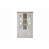Puhvetkapp WESTMINSTER valge / tamm, 129x42xH202 cm