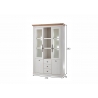 Puhvetkapp WESTMINSTER valge / tamm, 129x42xH202 cm