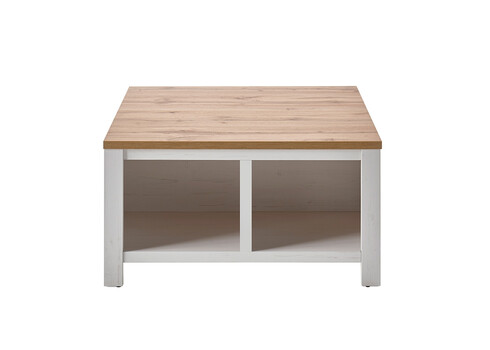 Diivanilaud WESTMINSTER valge / tamm, 93x93xH50 cm