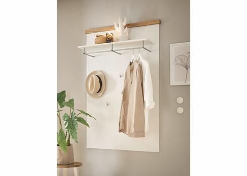 Esikunagi WESTMINSTER valge / tamm, 91x26xH160 cm