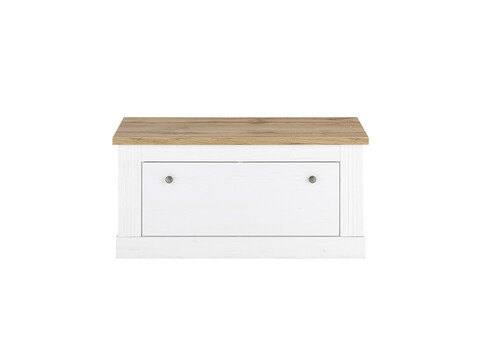 Esikupink WESTMINSTER valge / tamm, 92x45xH46 cm