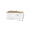Esikupink WESTMINSTER valge / tamm, 92x45xH46 cm