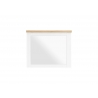 Seinapeegel WESTMINSTER valge / tamm, 90x4xH73 cm