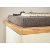 Esikupink padjaga WESTMINSTER valge / tamm, 92x45xH51 cm