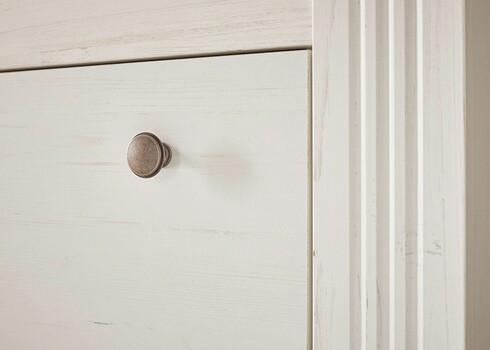 Esikupink padjaga WESTMINSTER valge / tamm, 92x45xH51 cm