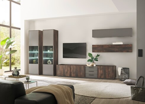 Tv-alus LARGO tumehall / antratsiit, 240x45xH50 cm