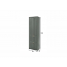 Esikukapp ASCOT tumeroheline, 60x42xH204 cm