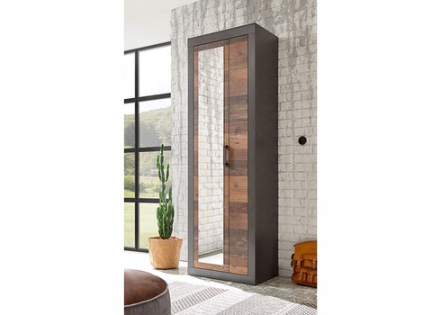 Esikukapp BROOKLYN pruun / hall, 65x42xH201 cm