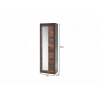 Esikukapp BROOKLYN pruun / hall, 65x42xH201 cm