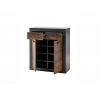 Kummut BROOKLYN pruun / hall, 92x42xH104 cm