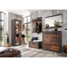 Kummut BROOKLYN pruun / hall, 92x42xH104 cm