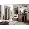 Kummut BROOKLYN pruun / hall, 92x42xH104 cm