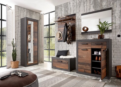 Esikupink BROOKLYN pruun / hall, 88x42xH44 cm