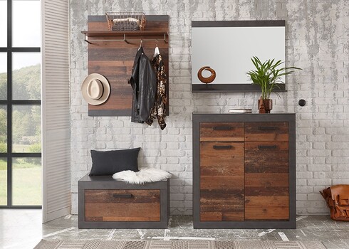 Esikupink BROOKLYN pruun / hall, 88x42xH44 cm