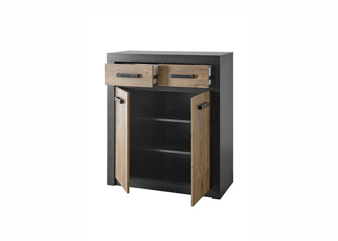 Kummut BRÜGGE kastan / hall, 92x42xH105 cm