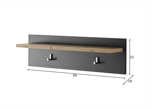 Esikunagi BRÜGGE kastan / hall, 80x18xH23 cm