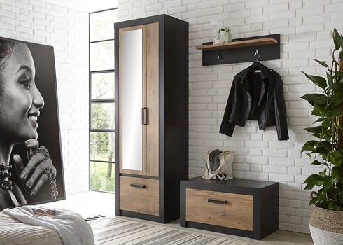 Esikunagi BRÜGGE kastan / hall, 80x18xH23 cm