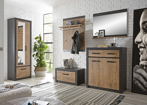 Esikukapp BRÜGGE kastan / hall, 80x42xH43 cm