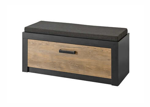 Esikukapp istumispadjaga BRÜGGE kastan / hall, 107x42xH43 cm