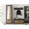 Esikukapp istumispadjaga BRÜGGE kastan / hall, 107x42xH43 cm