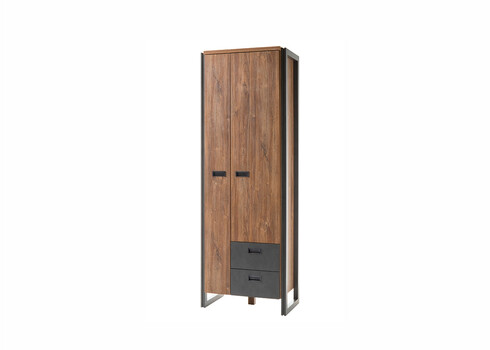 Esikukapp DETROIT hall / tamm, 70x44xH202 cm