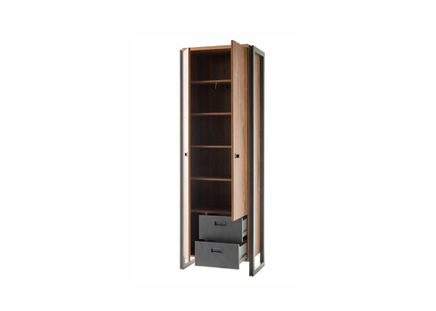 Esikukapp DETROIT hall / tamm, 70x44xH202 cm