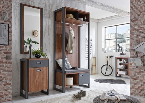 Kummut DETROIT hall / tamm, 55x33xH81 cm