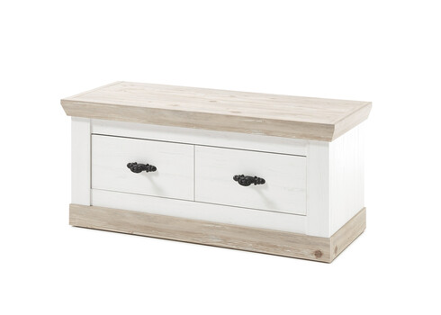 Esikupink FLORENZ valge mänd / mänd, 107x45xH50 cm