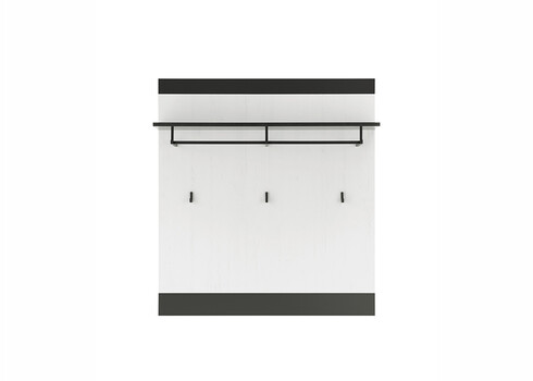 Seinanagi SHERWOOD valge mänd / hall, 92x26xH100 cm