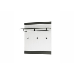 Seinanagi SHERWOOD valge mänd / hall, 92x26xH100 cm