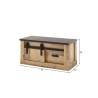 Esikupink SHERWOOD pruun / hall, 93x43xH46 cm